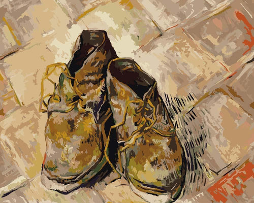 Malen nach Zahlen - Schuhe - Vincent van Gogh