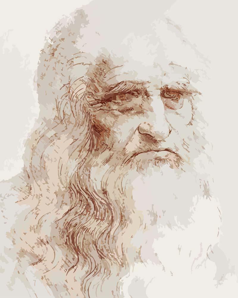 Malen nach Zahlen   Selbstportrait   Leonardo da Vinci