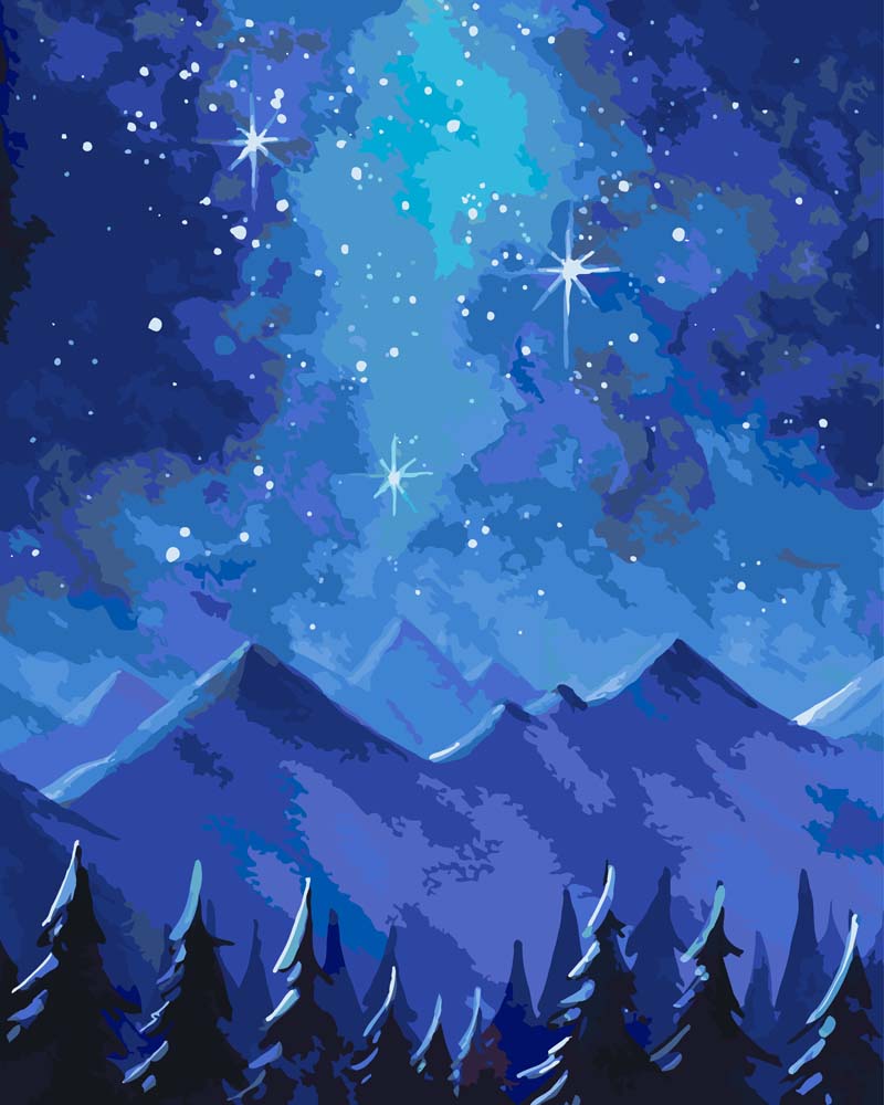 Malen nach Zahlen   Sternenhimmel   by Farbheldin