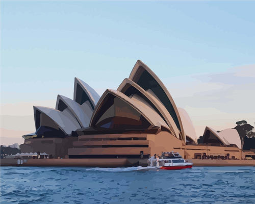 Malen nach Zahlen - Malen nach Zahlen - Sydney Opera House