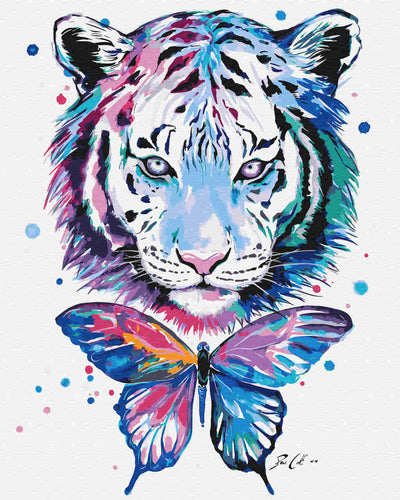 Malen nach Zahlen - Tigerchen - by Pixie Cold