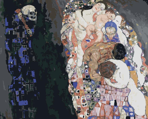 Malen nach Zahlen - Tod und Leben - Gustav Klimt