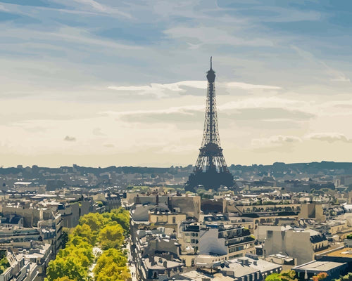 Malen nach Zahlen - Tour Eiffel, Paris