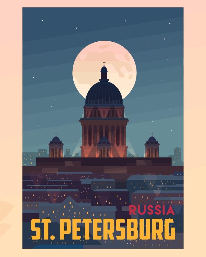 Malen nach Zahlen   Travel   St. Petersburg Kirche