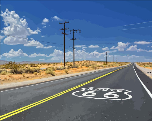 Malen nach Zahlen - U.S. Route 66