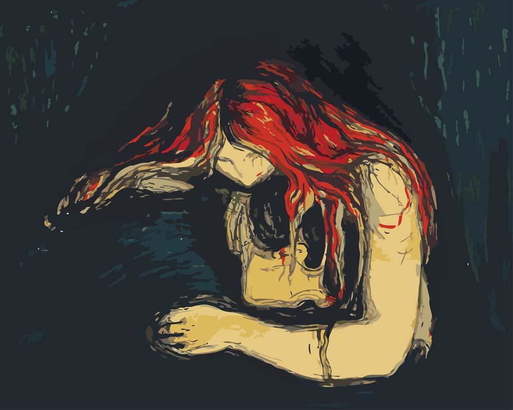 Malen nach Zahlen   Vampire II   Edvard Munch