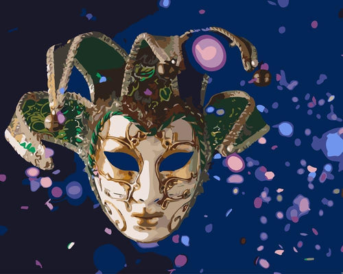 Malen nach Zahlen - Venezianisch Maske Karneval
