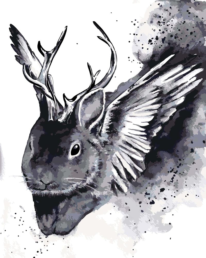 Malen nach Zahlen   Wolpertinger   by Tiny Tami