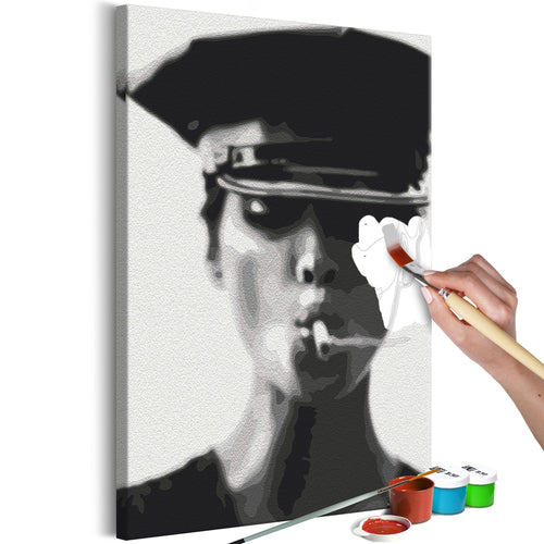 Malen nach Zahlen - Woman With Cigarette