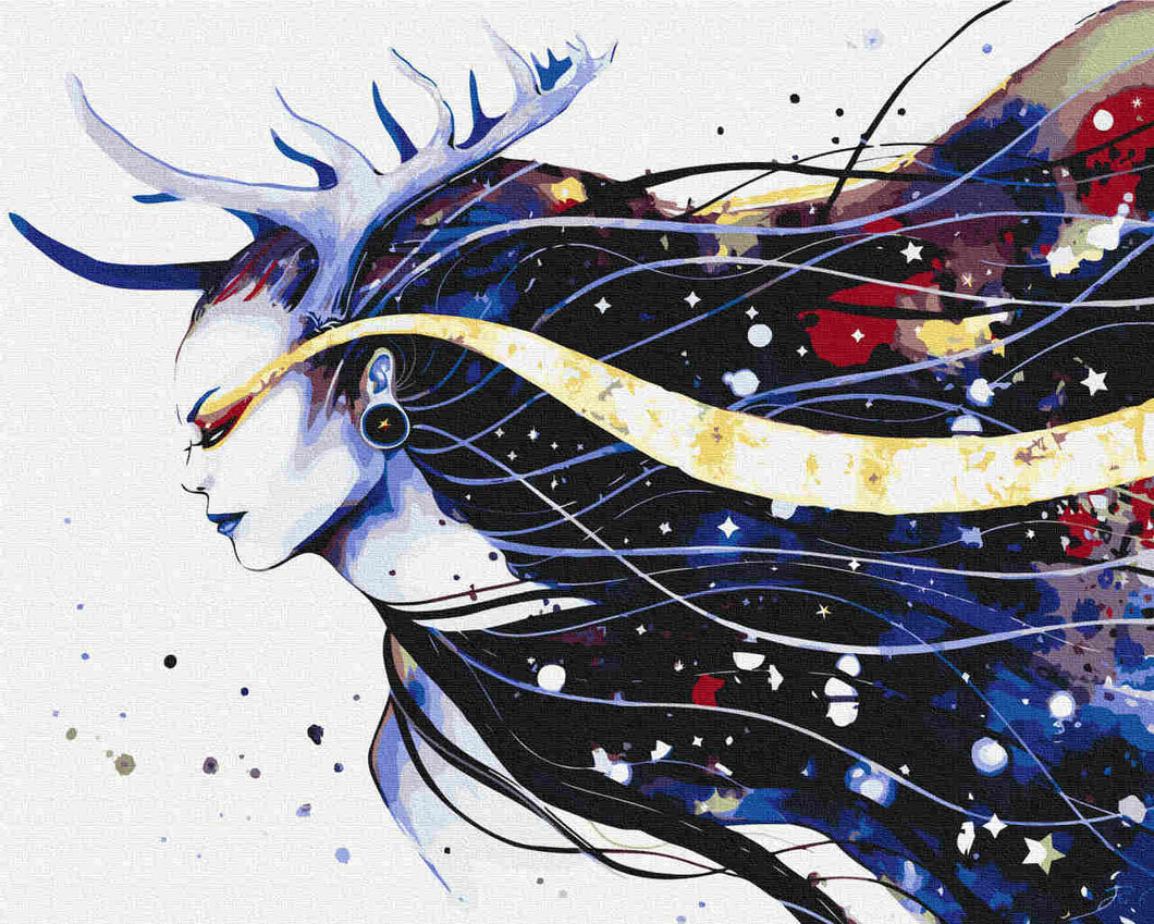 Malen nach Zahlen   goddess of the galaxy   by Pixie Cold