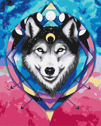 Malen nach Zahlen - wolf spirit - by Pixie Cold