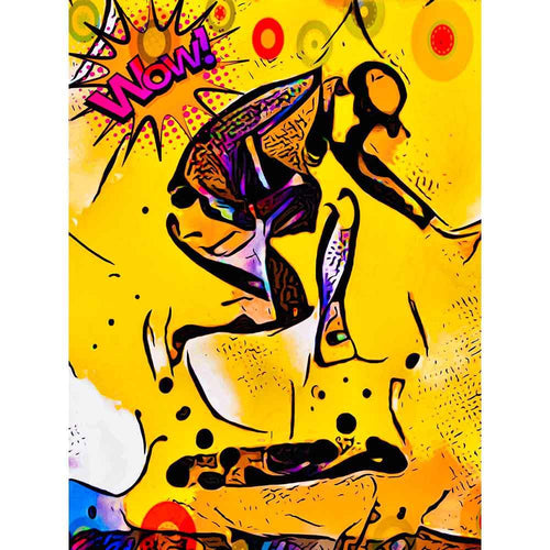 Malen nach Zahlen - Malen nach Zahlen - Skater WOW - Artist's Edition - by zamart