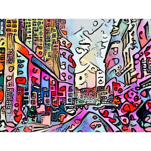 Malen nach Zahlen - Malen nach Zahlen - BIG APPLE - Motiv 2 - Artist's Edition - by zamart