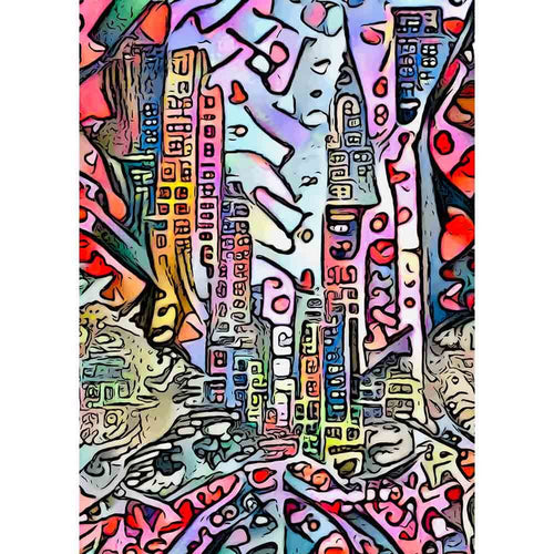 Malen nach Zahlen - Malen nach Zahlen - BIG APPLE - Motiv 3 - Artist's Edition - by zamart
