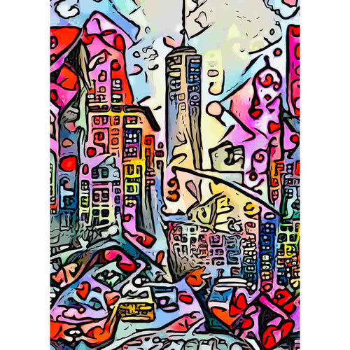 Malen nach Zahlen - Malen nach Zahlen - BIG APPLE - Motiv 4 - Artist's Edition - by zamart