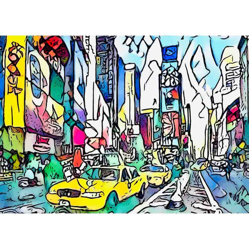 Malen nach Zahlen - Malen nach Zahlen - BIG APPLE - Motiv 5 - Artist's Edition - by zamart