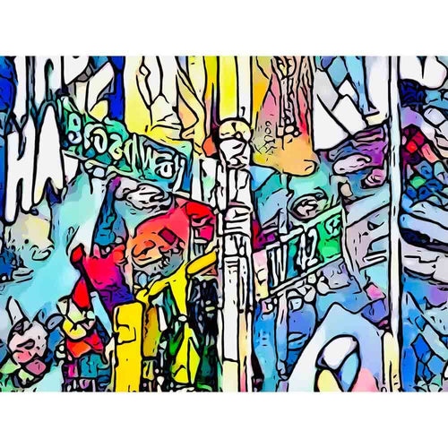Malen nach Zahlen - Malen nach Zahlen - BIG APPLE - Motiv 6 - Artist's Edition - by zamart