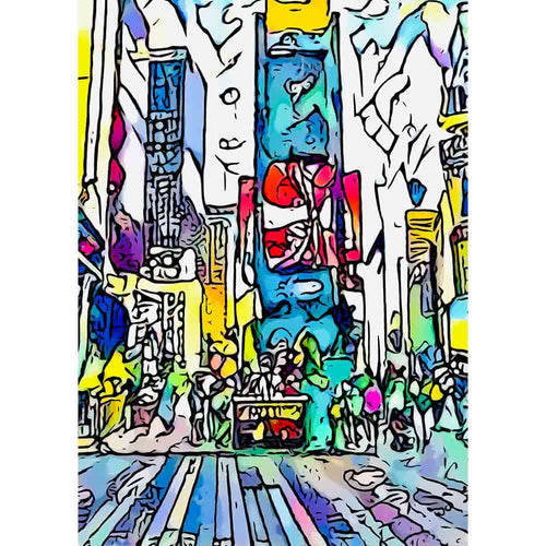 Malen nach Zahlen - Malen nach Zahlen - BIG APPLE - Motiv 8 - Artist's Edition - by zamart