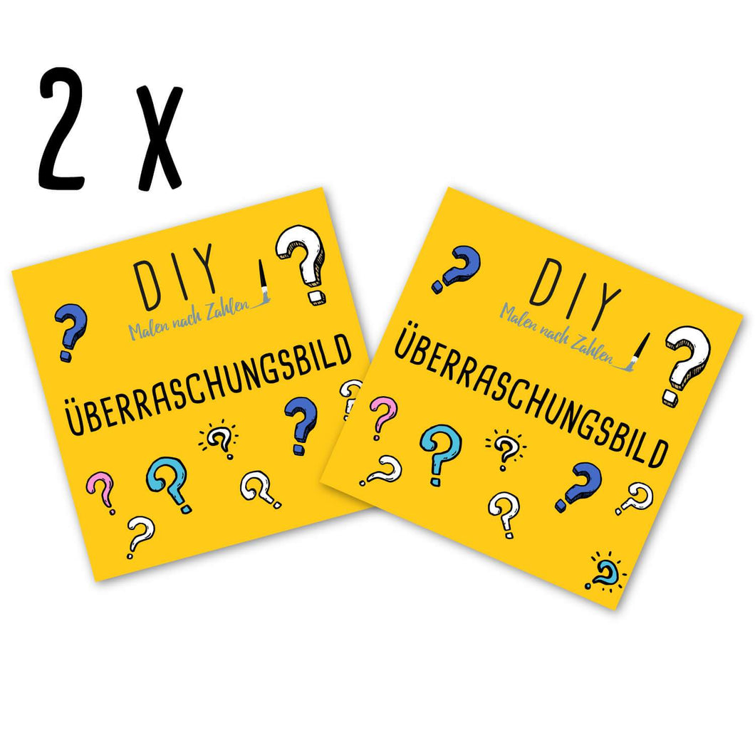Malen nach Zahlen   2 Überraschungsbilder