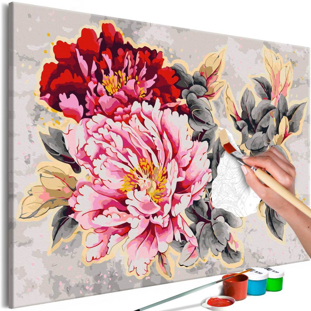 Malen nach Zahlen   Beautiful Peonies