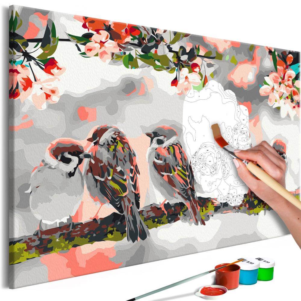 Malen nach Zahlen Birds on the Branch