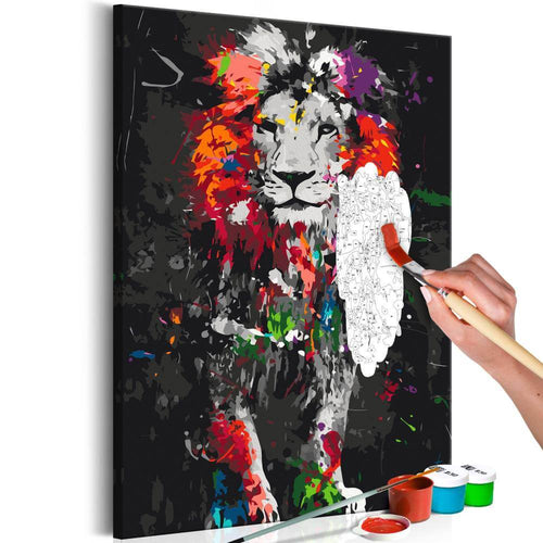 Malen nach Zahlen - Colourful Animals: Lion