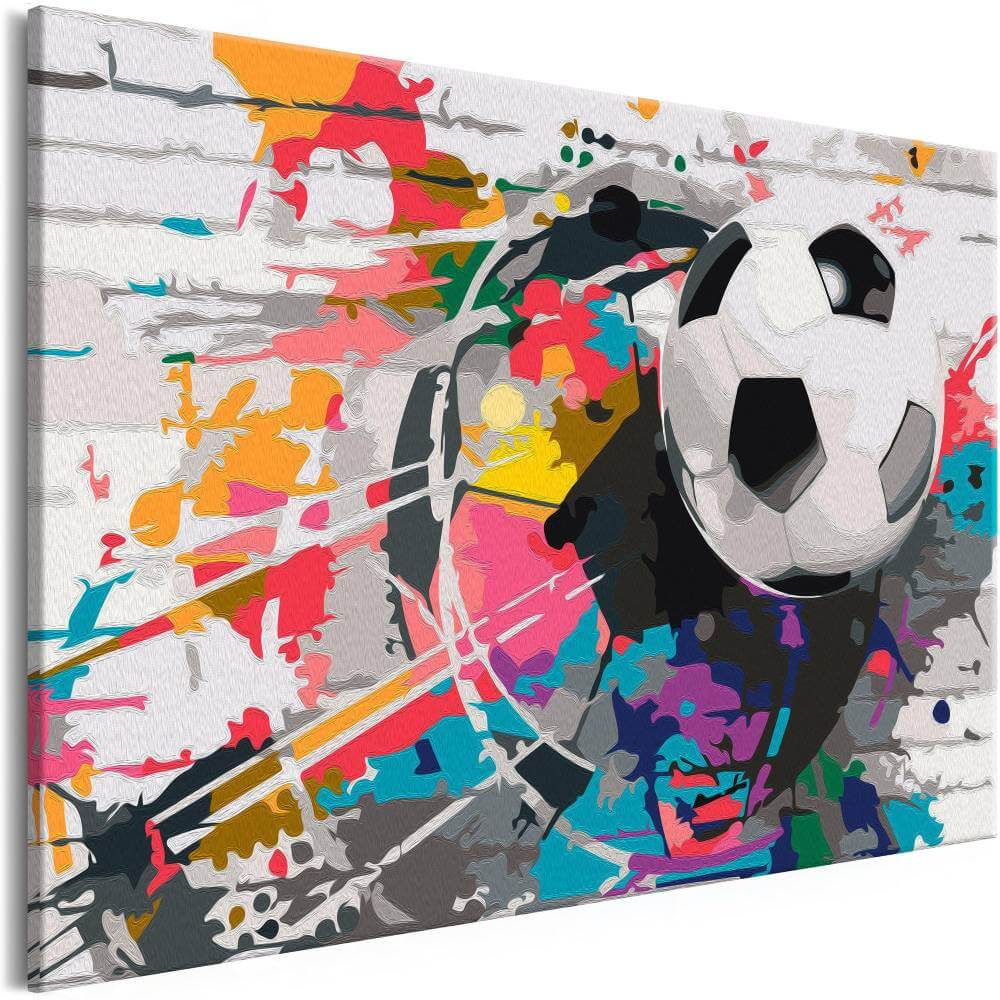 Malen nach Zahlen   Colourful Ball
