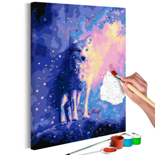 Malen nach Zahlen - Fantasy Wolf