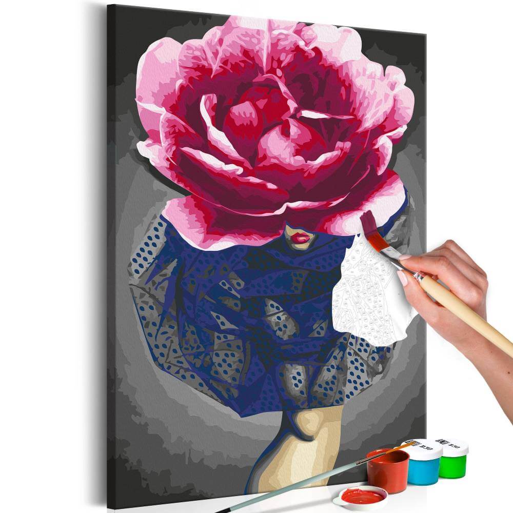 malen nach zahlen flower girl