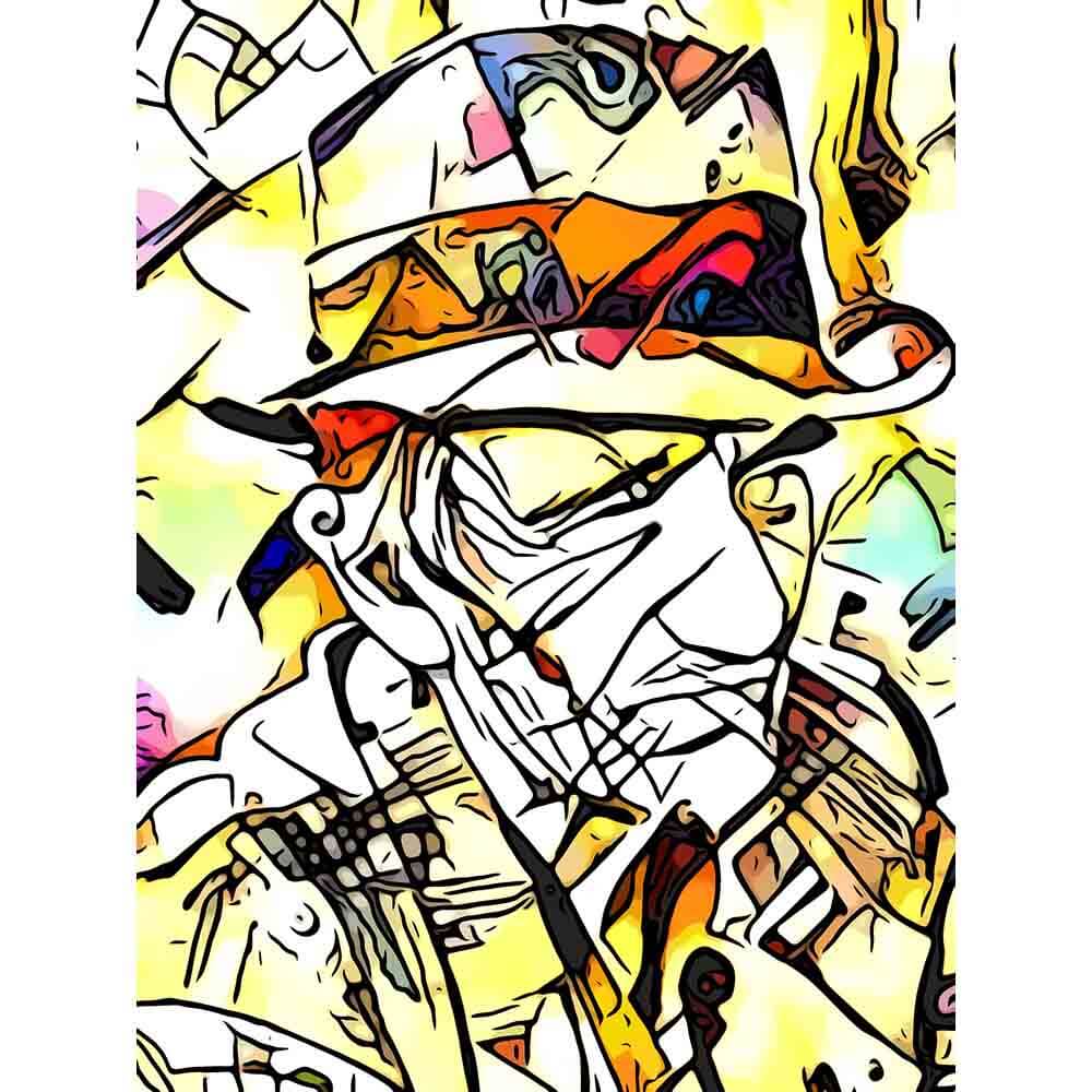 Malen nach Zahlen   Mann mit Hut 1   Artist's Kandinsky Edition   by zamart