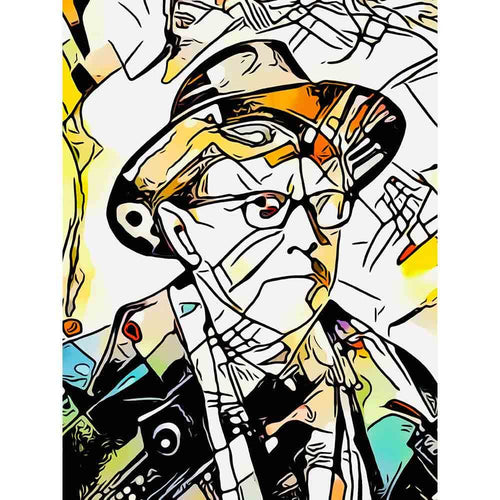 Malen nach Zahlen - Mann mit Hut 2 - Artist's Kandinsky Edition - by zamart