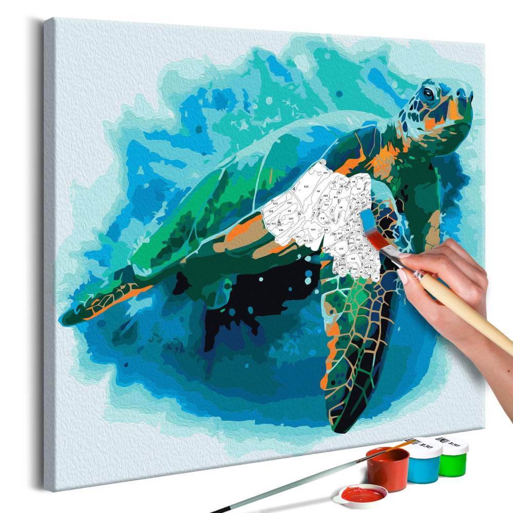 Malen nach Zahlen   Schildkröte